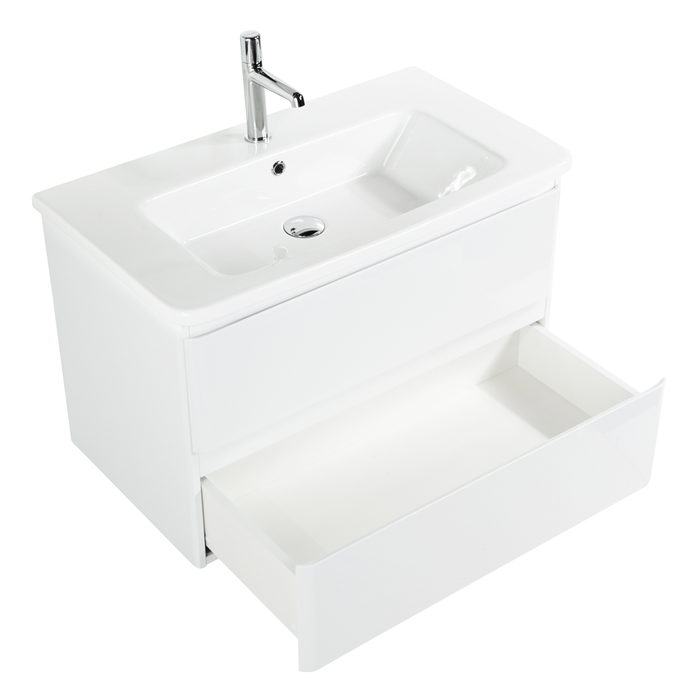 Тумба подвесная с керамической раковиной BelBagno ALBANO-CER-800-2C-SO-BL