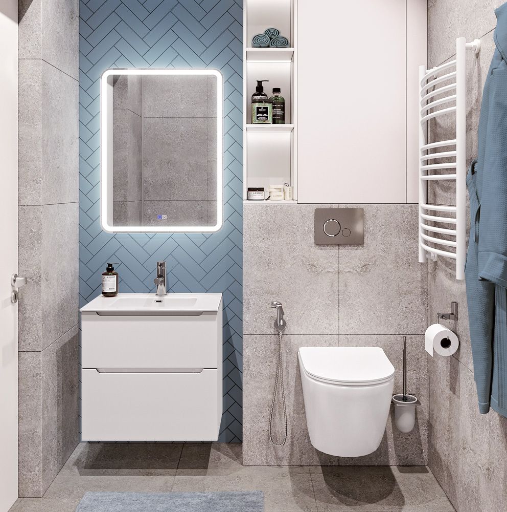 Мебель для ванной комнаты BelBagno ETNA-H60-700-2C-SO-BL-P+BB700ETL