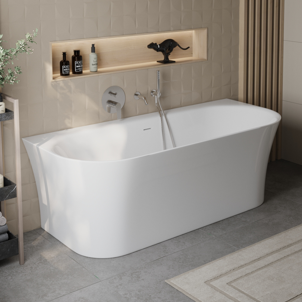 купить Ванна пристенная BelBagno BB711-1550-700 