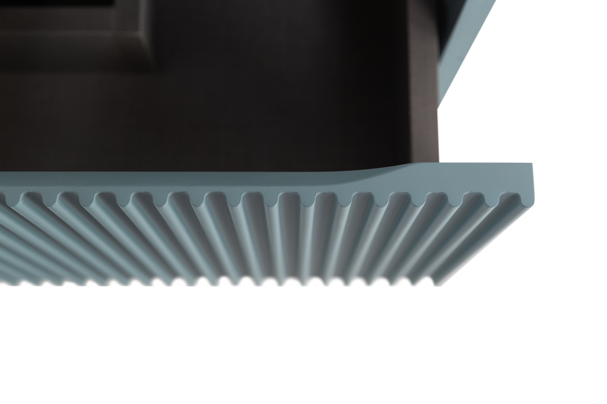 Тумба с раковиной подвесная BelBagno UNO-MINI-500-2C-SO-AO Голубой матовый, раковина белая BB-8099-3-50