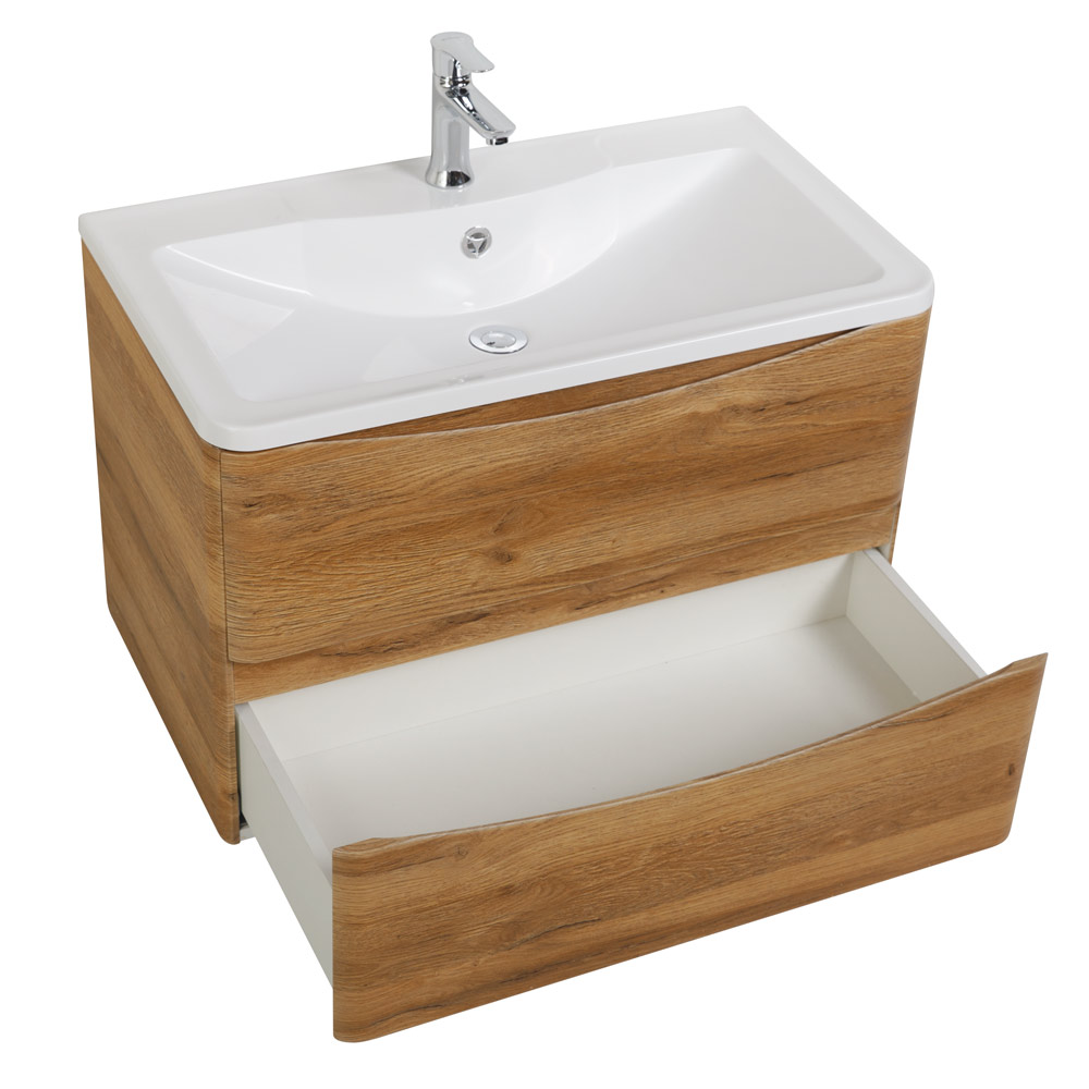 Мебель для ванной комнаты подвесная BelBagno ACQUA-1000-2C-SO-RR 100 см Rovere Rustico