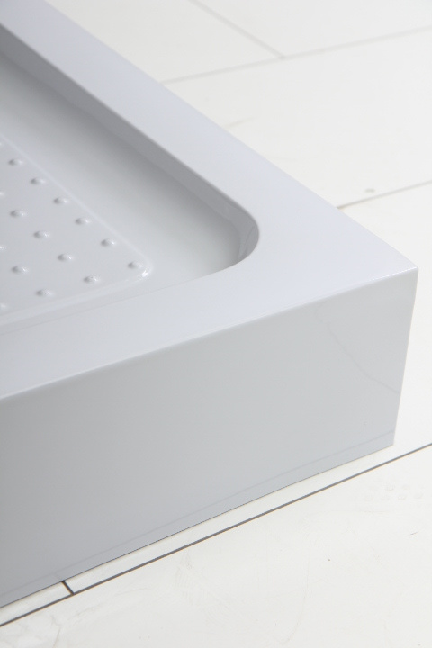 Акриловый поддон 100х80 левосторонний BelBagno TRAY-BB-AH-100/80-15-W-L с сифоном