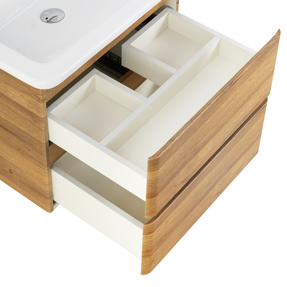 Тумба подвесная с керамической раковиной BelBagno ALBANO-CER-500-2C-SO-RR