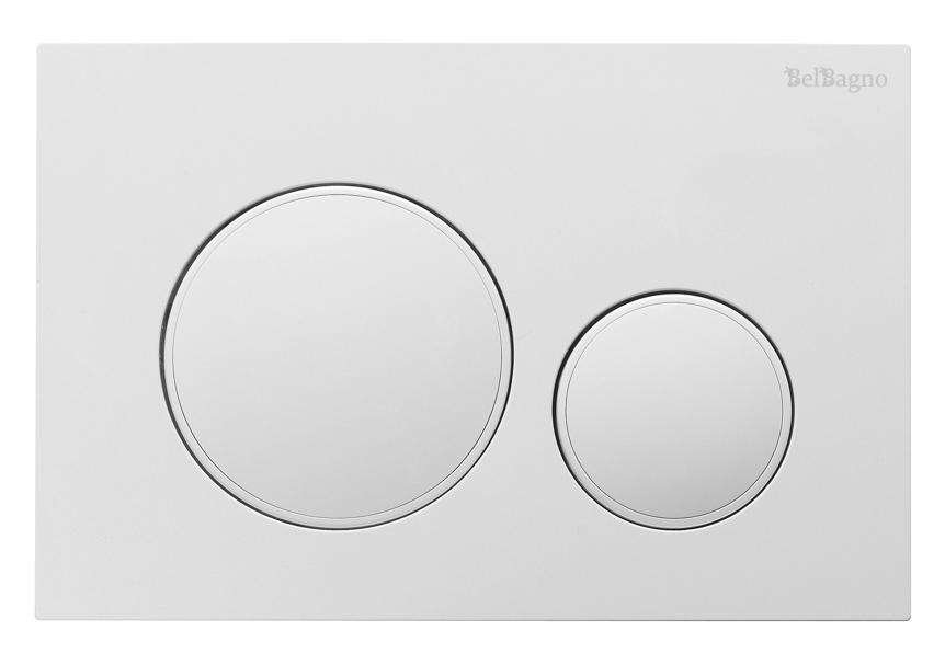 купить Кнопка смыва BelBagno BB-17C-BL цвет белый глянец 