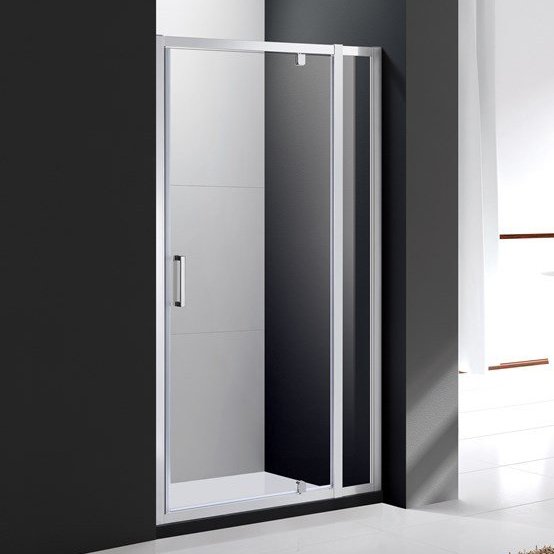купить Дверь в проём Cezares MOLVENO-BA-11-90+30-C-Cr-IV, 120х195, профиль хром, стекло прозрачное 