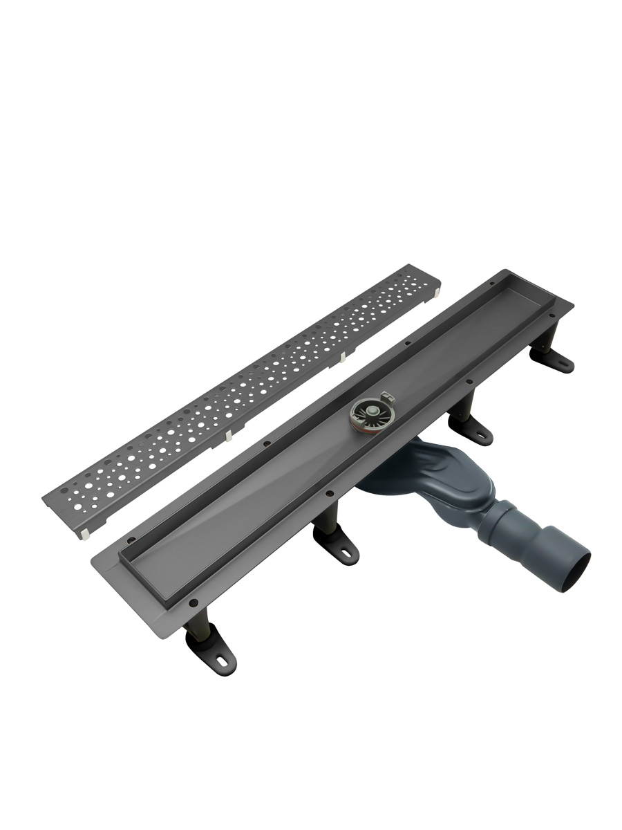 Душевой лоток CEZARES SLIDER-LD-60-GM оружейная сталь