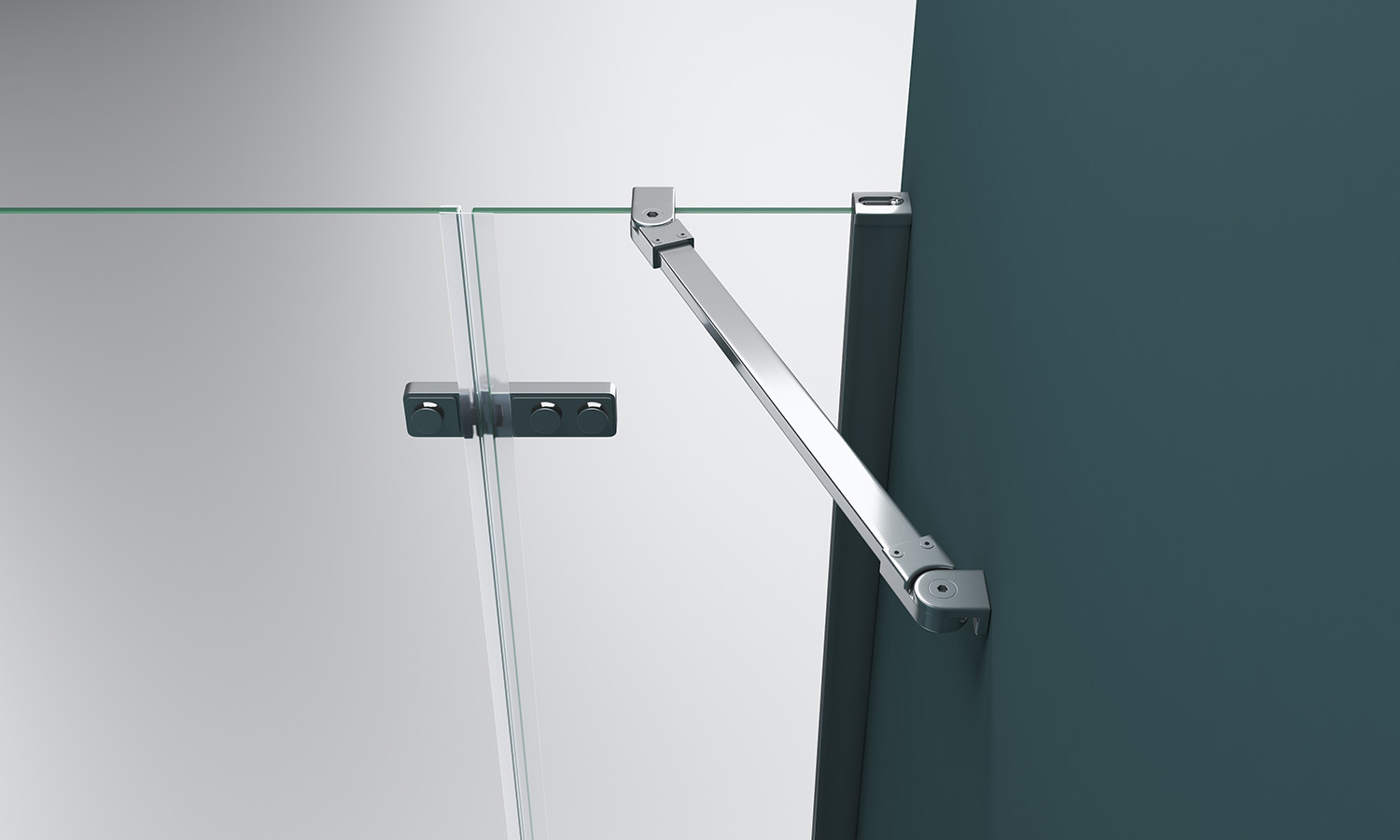Душевая дверь BelBagno KRAFT-B-12-60/30-C-Cr-R