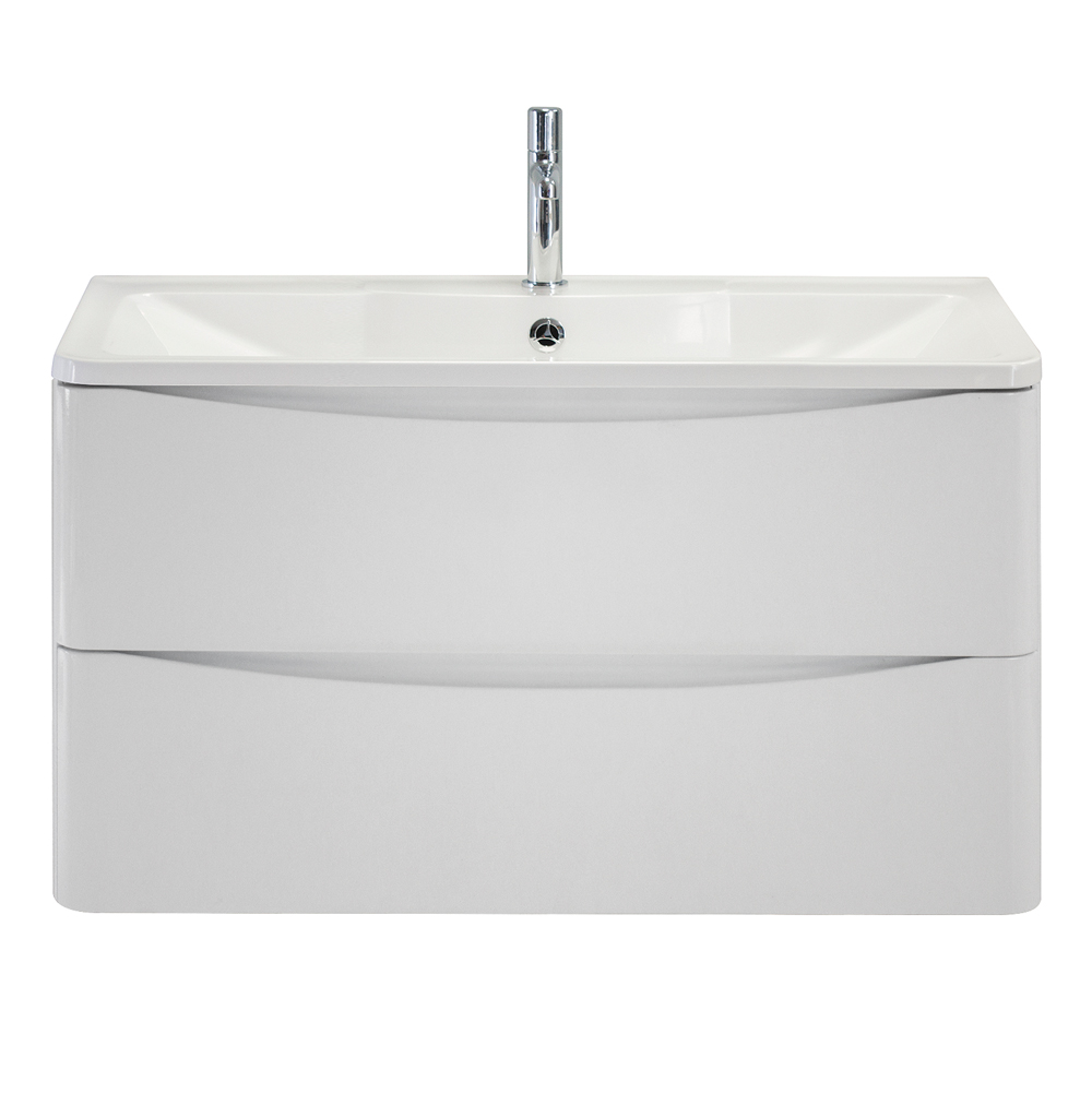 Мебель для ванной комнаты подвесная BelBagno  ACQUA-900-2C-SO-BL 90см Bianco Lucido