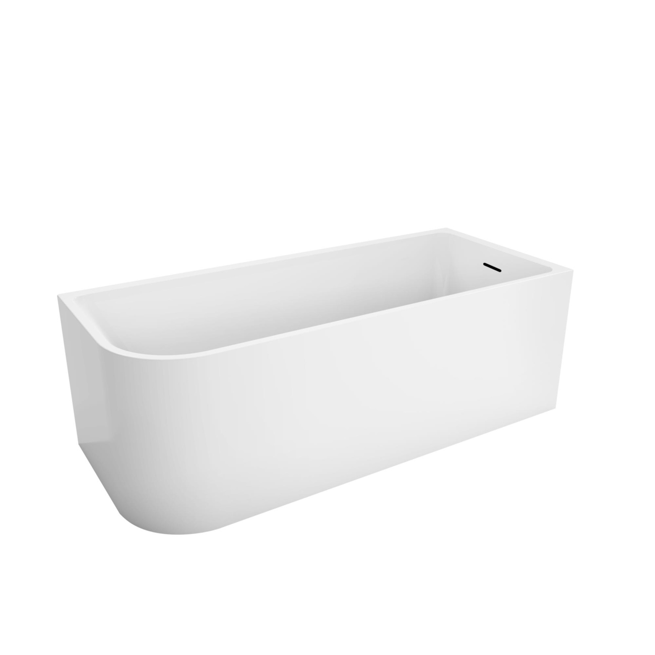 Асимметричная угловая акриловая ванна BelBagno BB712-1600-730-R