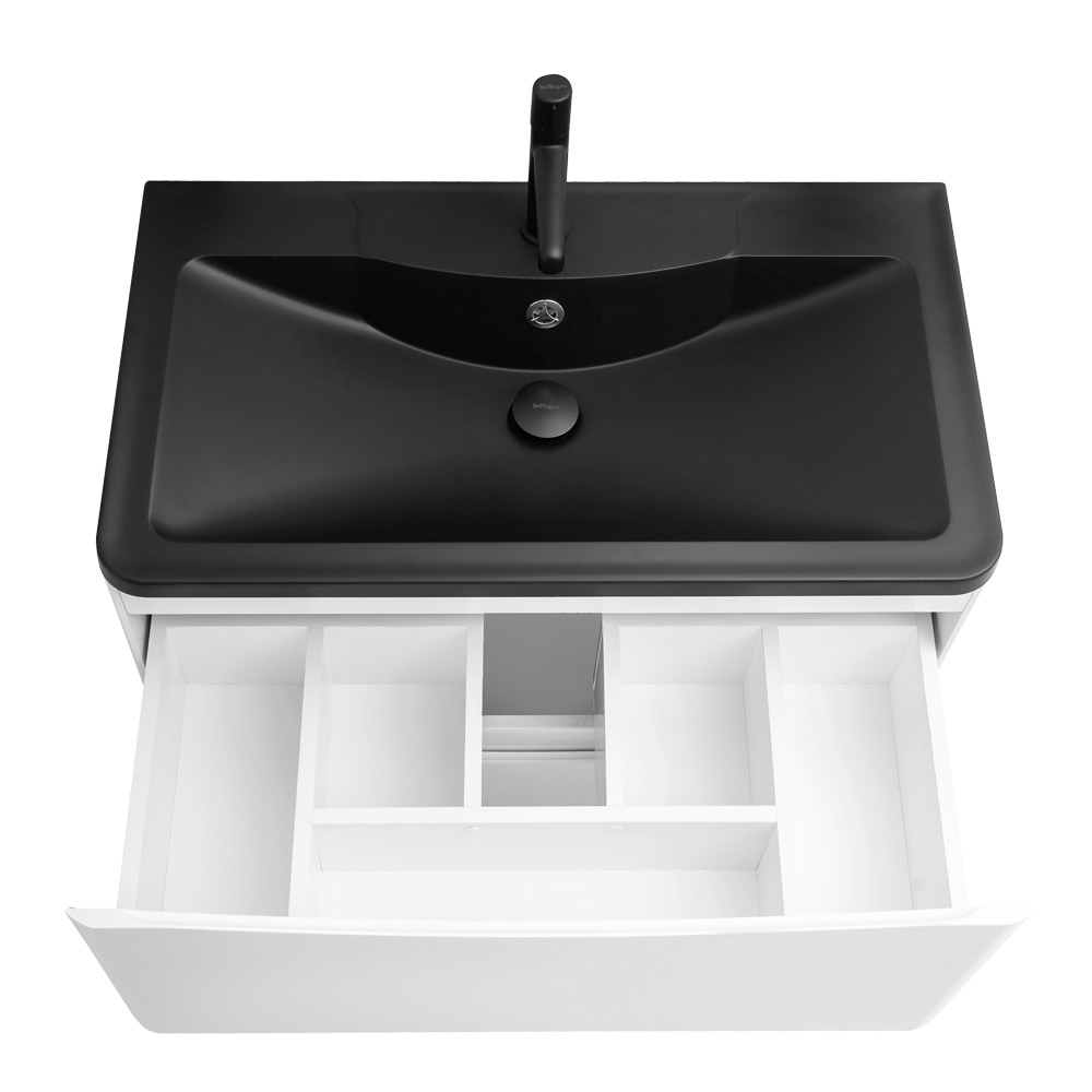 Мебель для ванной комнаты напольная BelBagno ACQUA-800-2C-PIA-BL 80см Bianco Lucido 