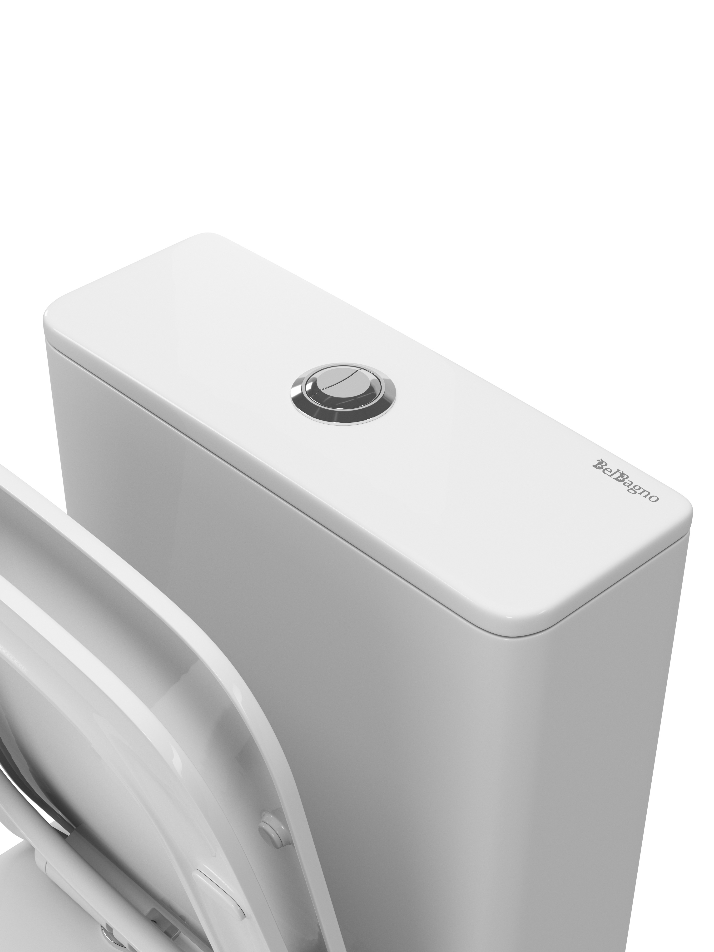 Унитаз-компакт BelBagno ROMANO -TOR BB2803CP/T-TOR/SC с сиденьем и смывом TORNADO