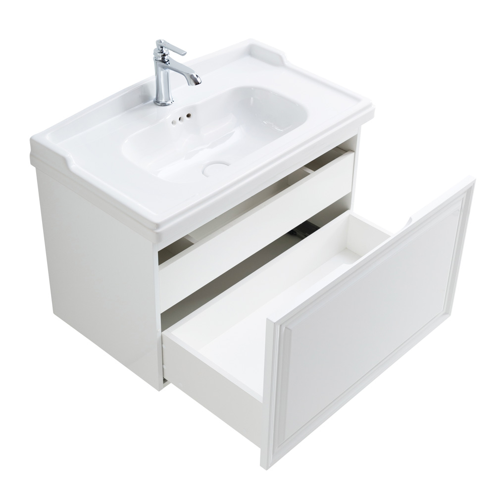Мебель для ванной комнаты подвесная CEZARES GIUBILEO-800-1C-SO-BL 80см Bianco Lucido 