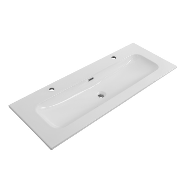 купить Керамическая раковина CEZARES CZR-8073-120-1-2 с  двумя отверстиями для смесителей 