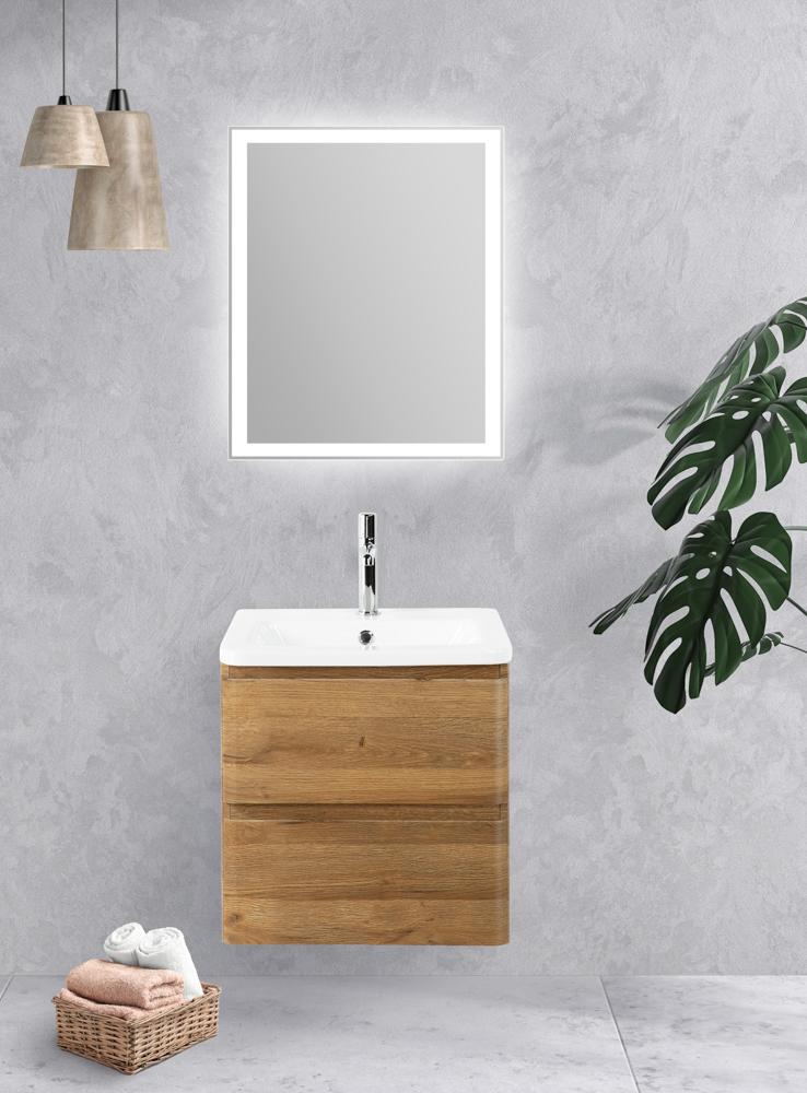 купить Тумба подвесная с керамической раковиной BelBagno ALBANO-CER-600-2C-SO-RR 