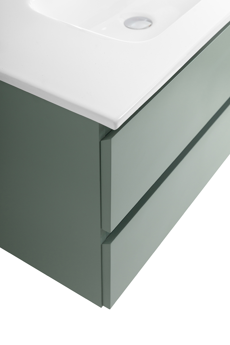 Тумба с раковиной подвесная BelBagno KRAFT-900-2C-SO-VO Еловый матовый, раковина белая BB900ETL