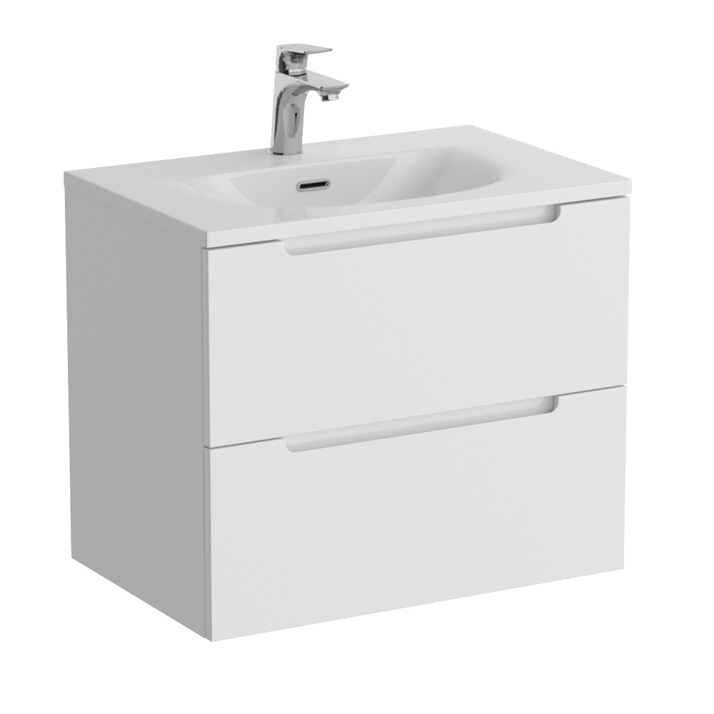 Тумба подвесная с раковиной BelBagno ETNA39-700/390-2C-SO-BL-P+BB-8099-3-70