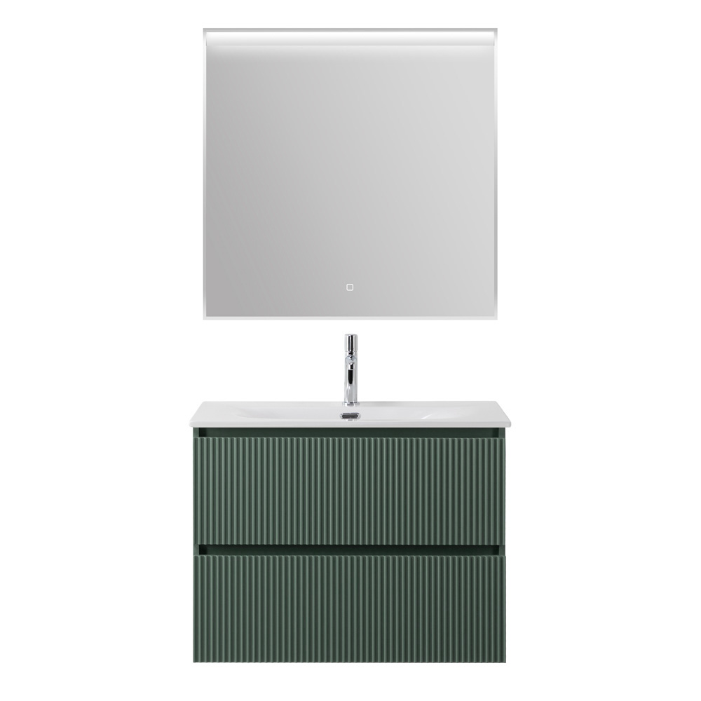 Тумба с раковиной подвесная BelBagno UNO-900-2C-SO-VO Еловый матовый, раковина белая BB-8099-90