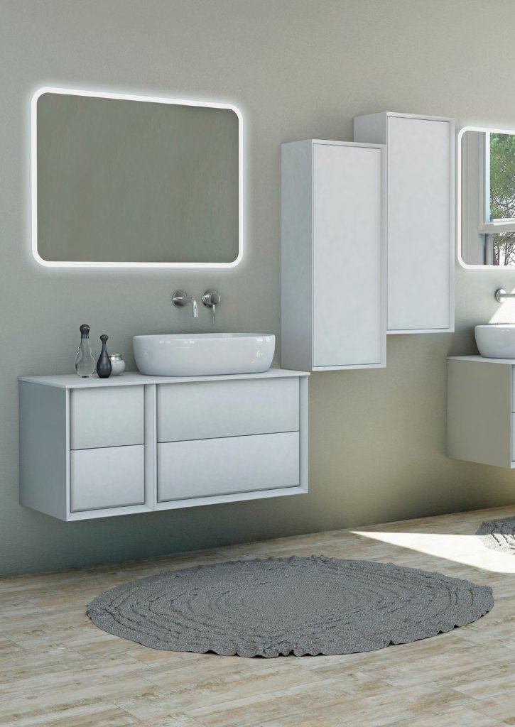 Мебель для ванной CEZARES BELLAGIO 106 см Bianco Opaco
