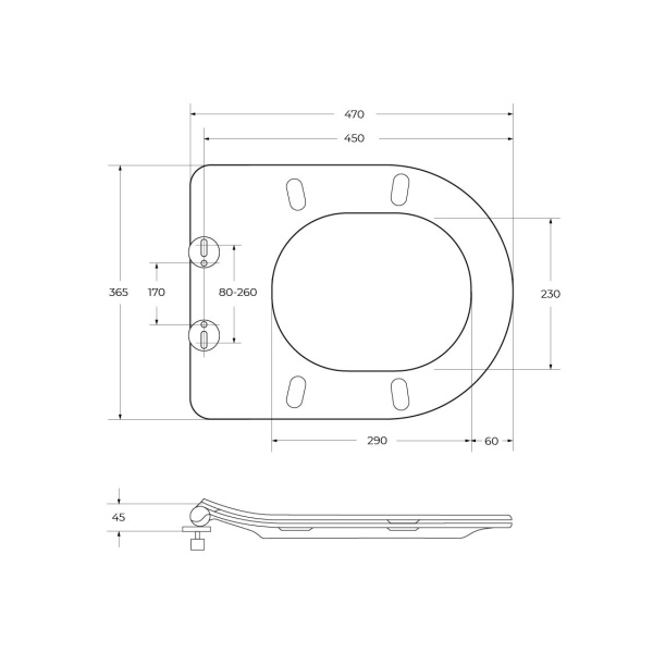 Унитаз подвесной Cezares STYLUS CZR-513-TH-R безободковый с сиденьем CZR-2011-SC