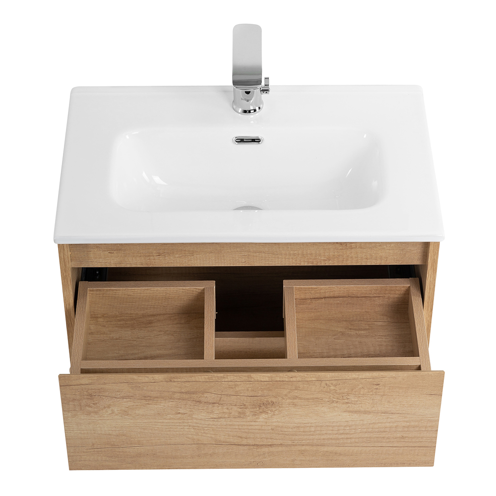 Тумба подвесная с раковиной BelBagno KRAFT 39-700/390-2C-SO-RNN