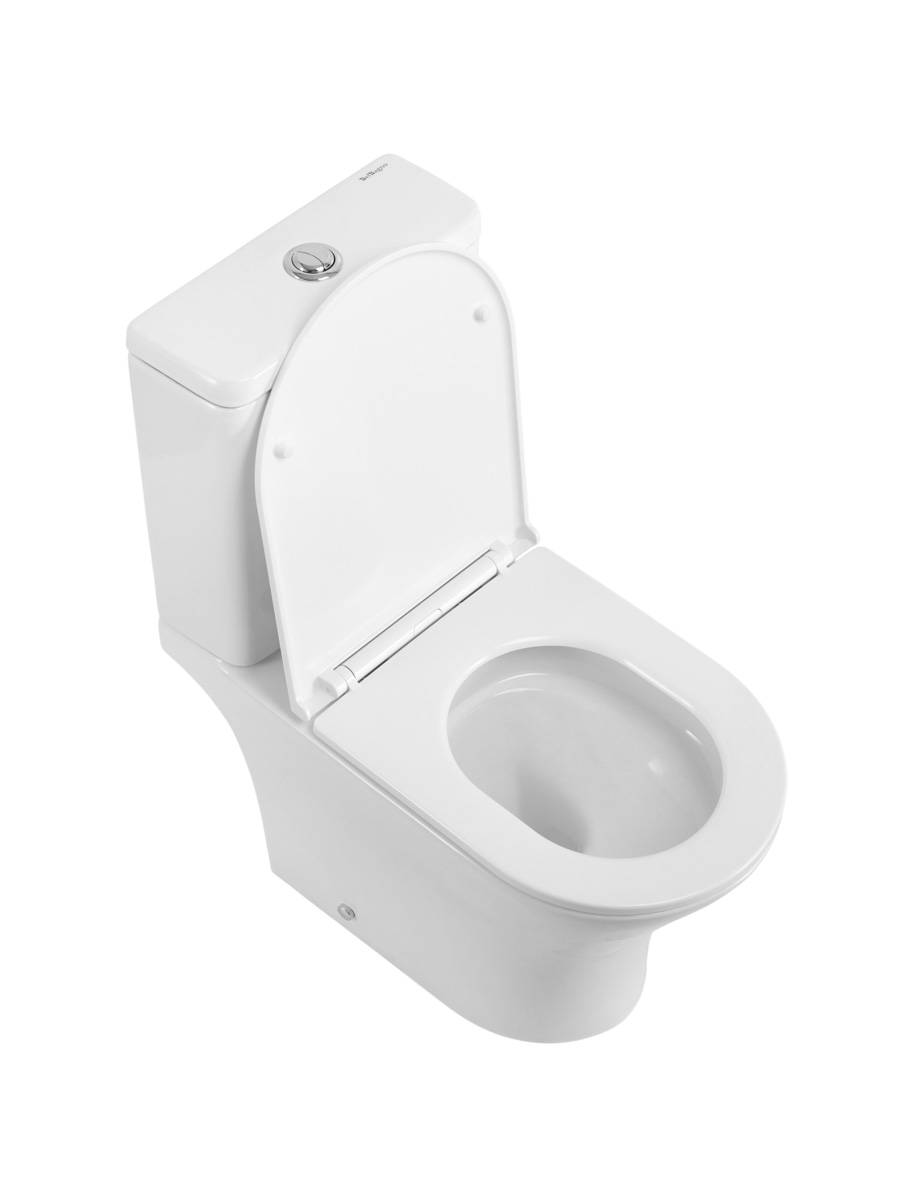 Унитаз-компакт BelBagno ACQUA-TOR BB2801CP-TOR/SC + BB2801T безободковый с сиденьем и смывом TORNADO 