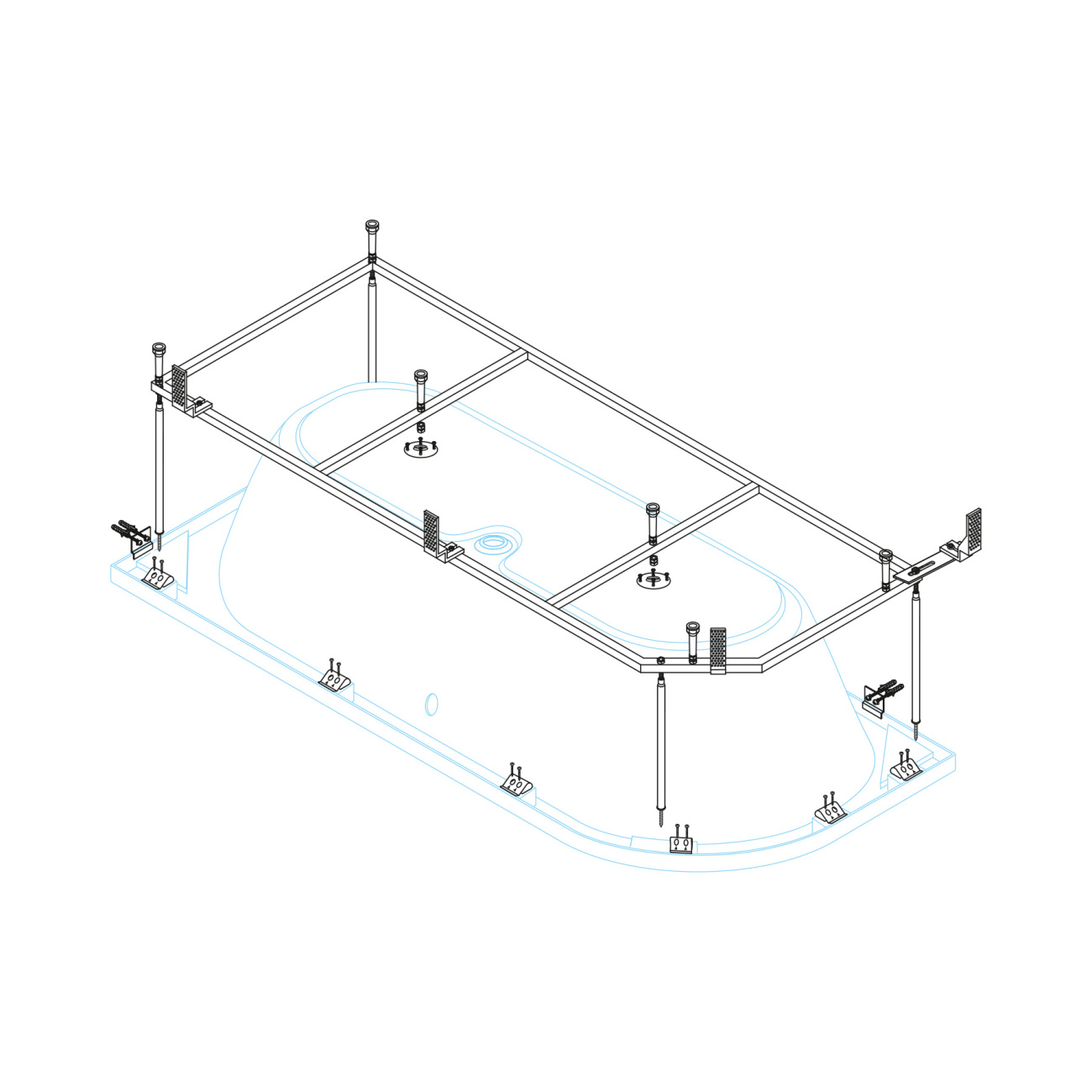 Металлический каркас METAURO CORNER-MF