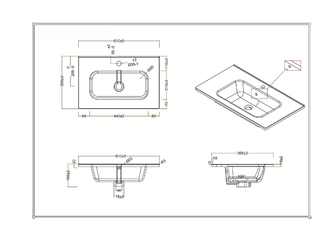 купить Раковина керамическая BelBagno BB600/390ETL 