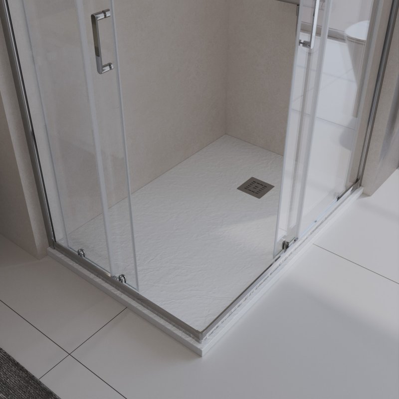 Поддон из искусственного мрамора Belbagno TRAY-MR-UNO-AH-140/80-35-W-CR