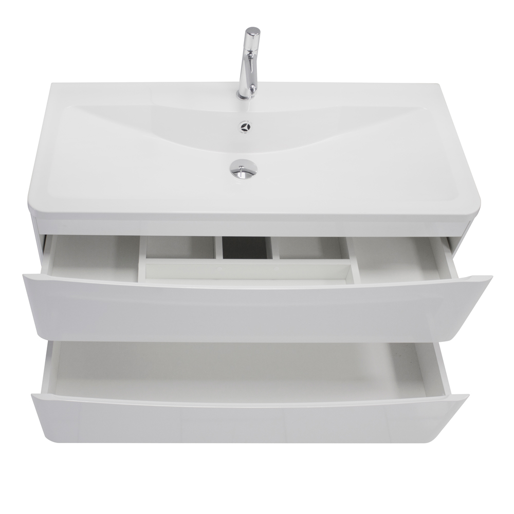 Мебель для ванной комнаты подвесная BelBagno ACQUA-800-2C-SO-BL 80см Bianco Lucido 