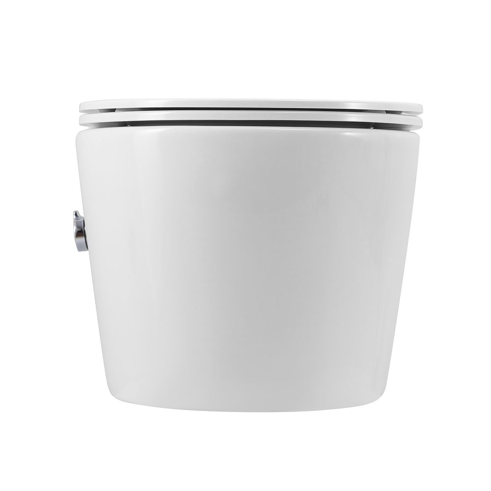 Унитаз подвесной безободковый с функцией биде в комплекте с сиденьем Art&Max ZOE AM9322C1CHR/SC