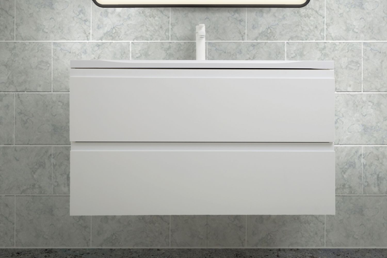 Мебель для ванной комнаты подвесная ART&MAX BIANCHI 75 см Белый Матовый