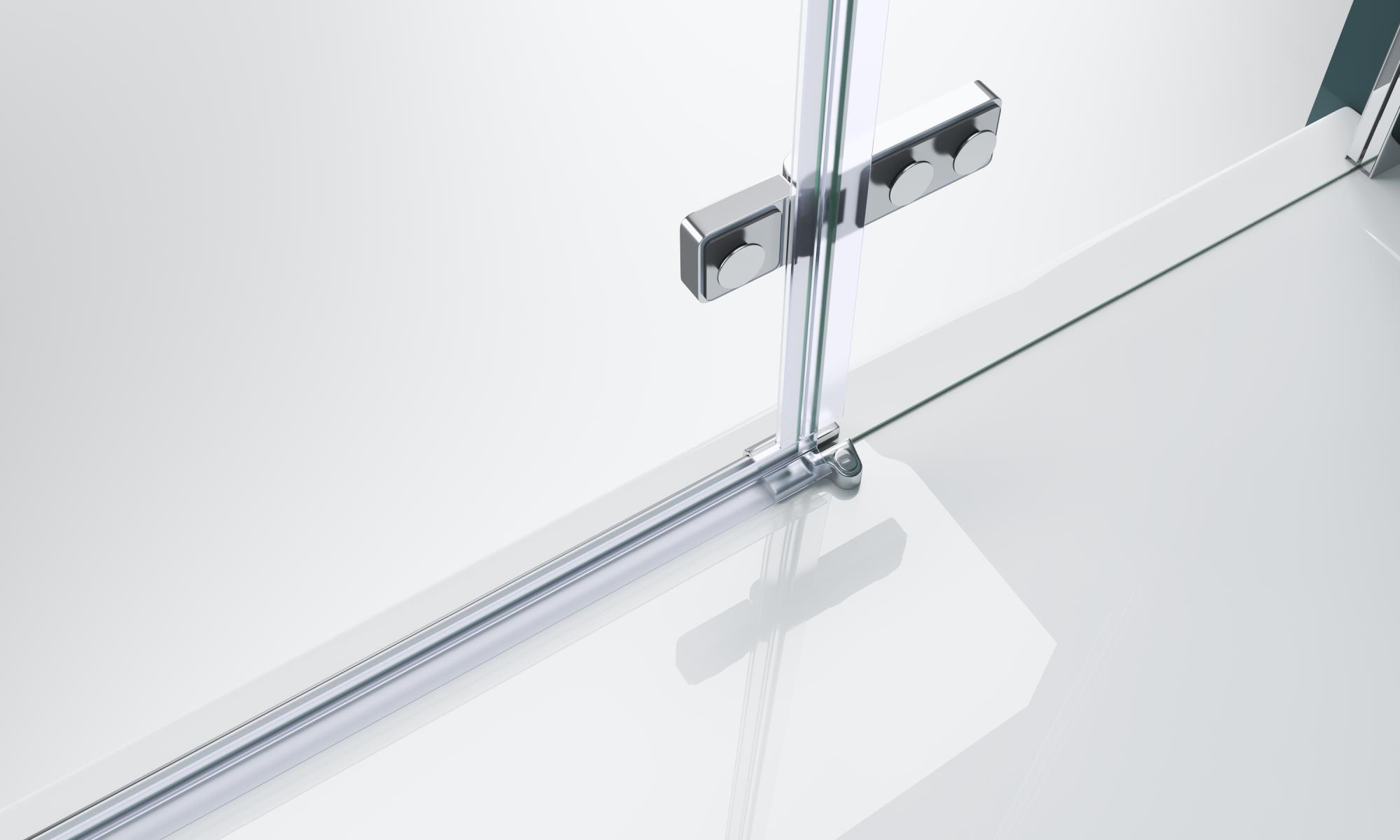 Душевая дверь BelBagno KRAFT-B-12-60/60-C-Cr-L