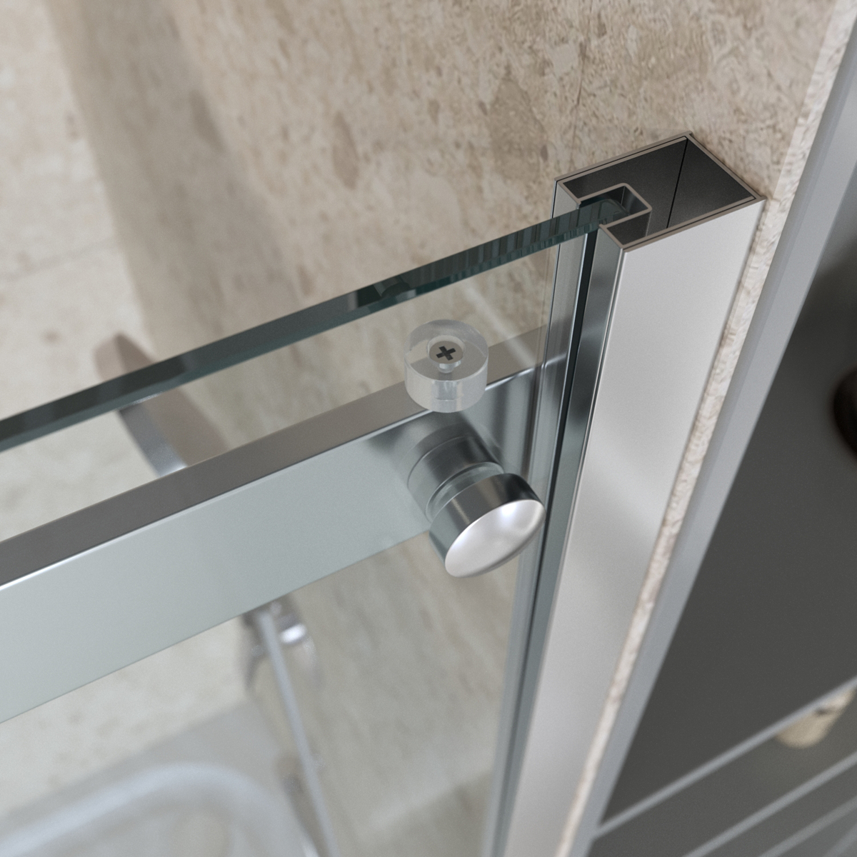 Душевой уголок BelBagno MARINO-2-A-2-90-C-CR 90х90см, профиль хром, стекло прозрачное