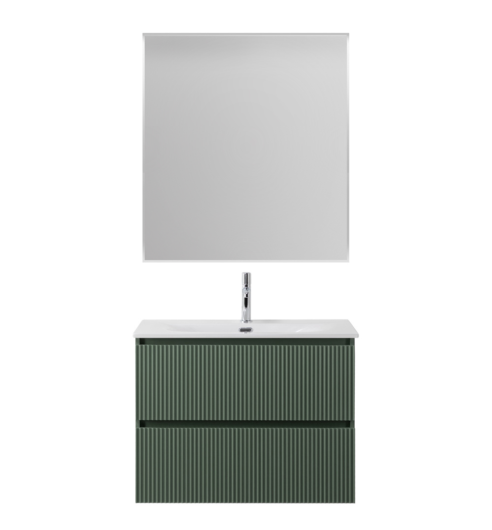 Тумба с раковиной подвесная BelBagno UNO-MINI-700-2C-SO-VO Еловый матовый, раковина белая BB-8099-3-70
