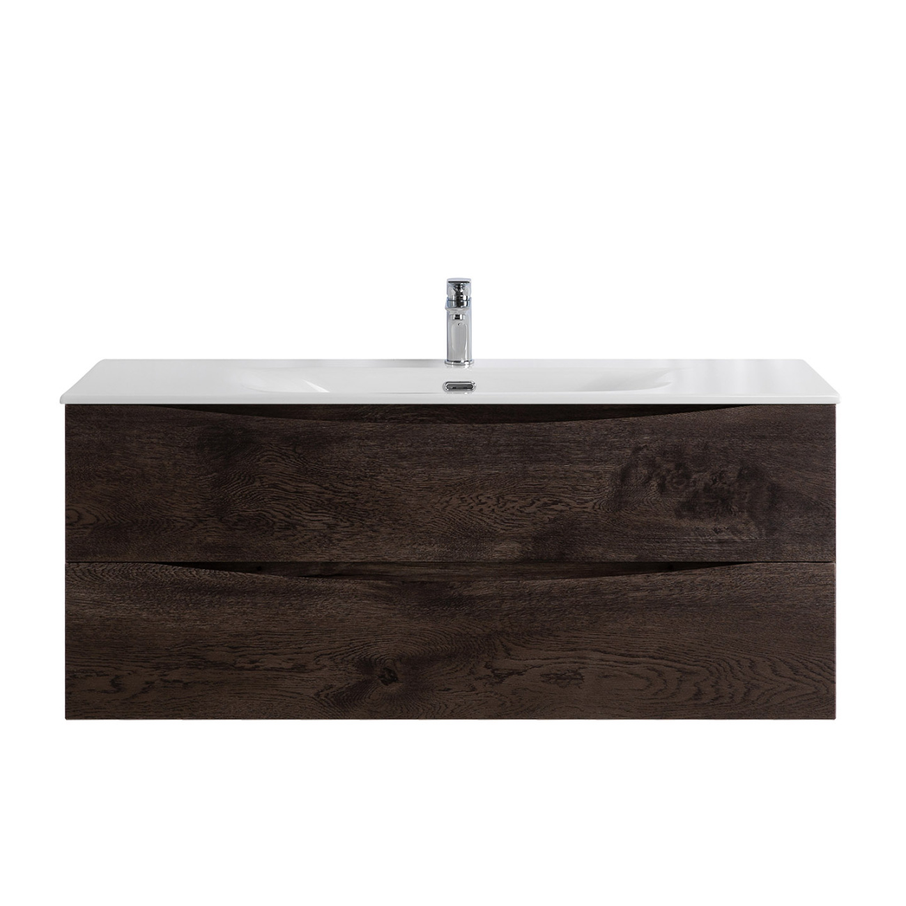 Тумба с раковиной подвесная BelBagno MARINO-CER-N-1200-2C-SO-RNG-P Rovere Nature Grigio, раковина белая BB-8099-120