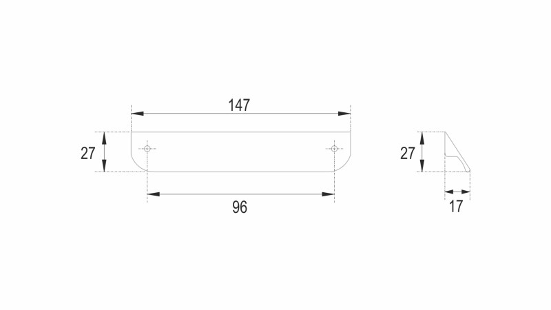 Мебельная ручка CEZARES ЭКО (ECO) RS156SG.3/96 сатиновое золото