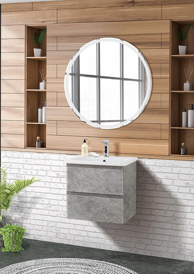 купить Тумба подвесная с керамической раковиной BelBagno ALBANO-CER-500-2C-SO-CVG 