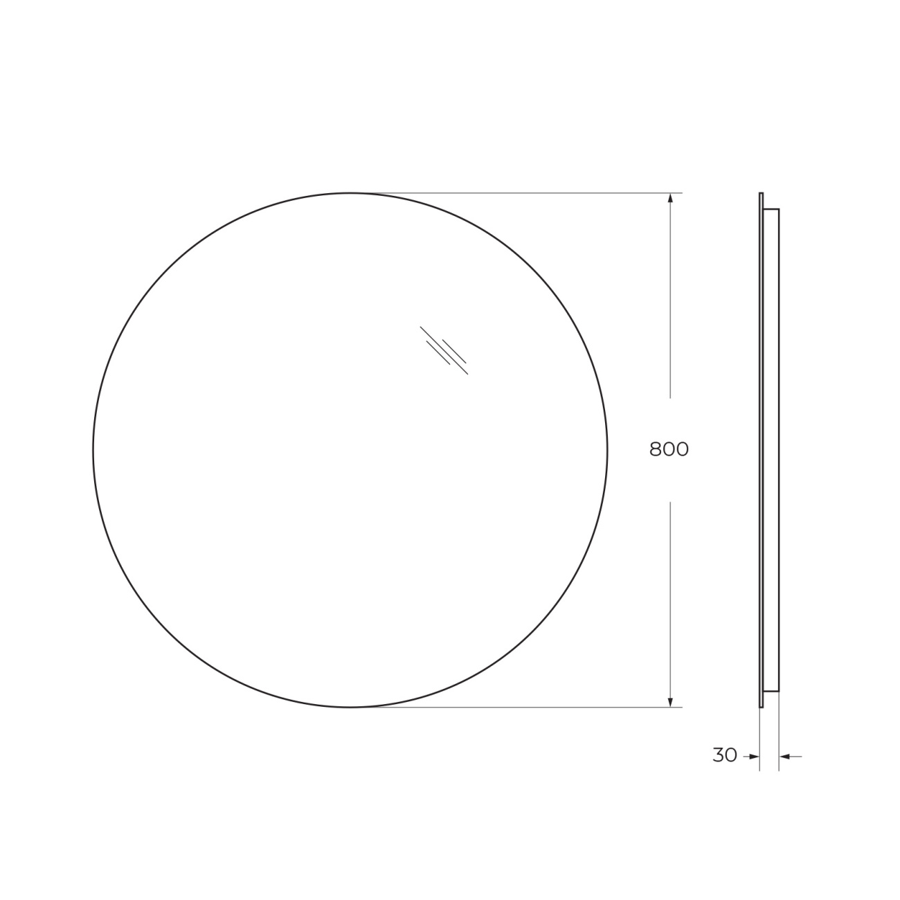 Зеркало BelBagno SPC-INT-800-LED