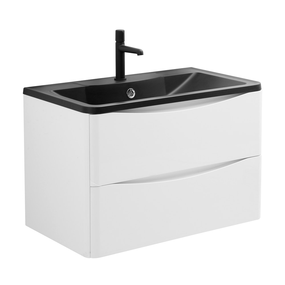Мебель для ванной комнаты подвесная BelBagno ACQUA-800-2C-SO-BL 80см Bianco Lucido 