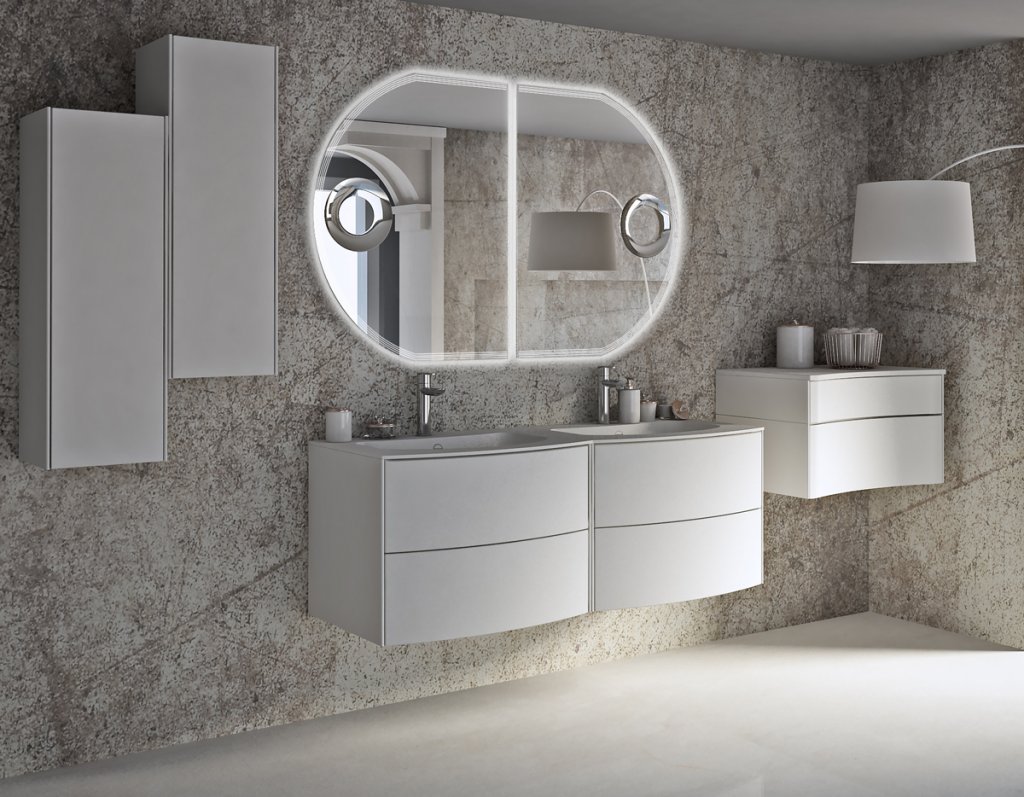 купить Мебель для ванной CEZARES SOHO 120 см Bianco Opaco 