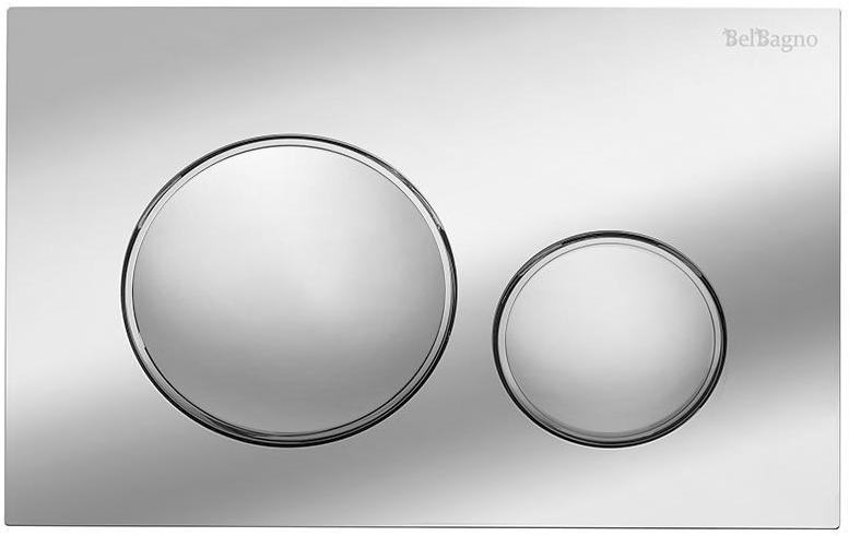 Кнопка смыва BelBagno BB-17C-CRM цвет хром