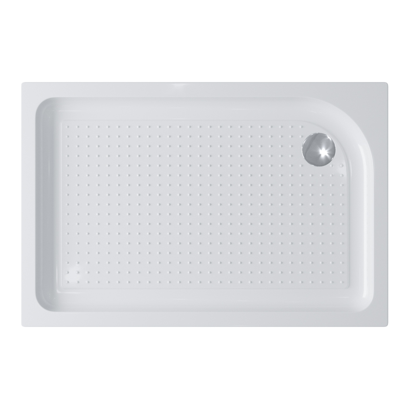 купить Акриловый поддон 120х80 правосторонний BelBagno TRAY-BB-AH-120/80-15-W-R с сифоном 