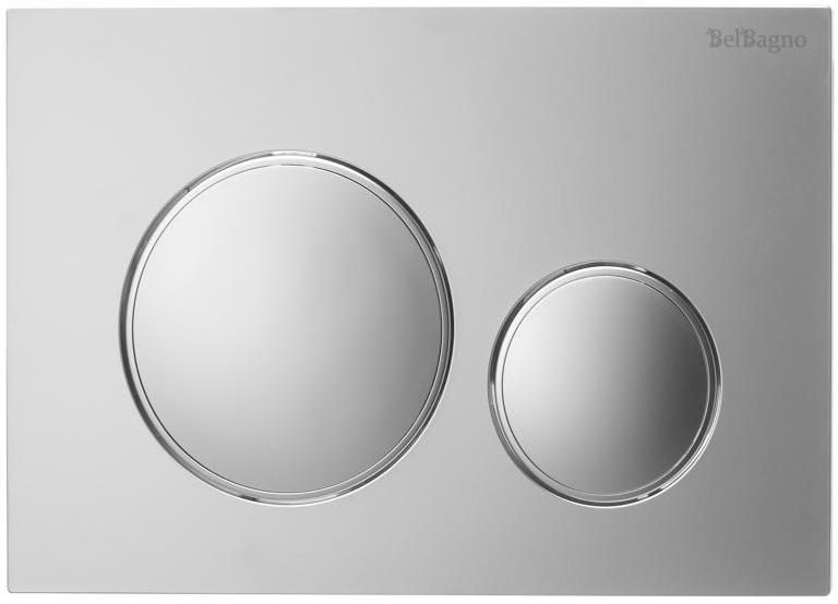 Кнопка смыва BelBagno BB-17C-IN цвет нержавеющая сталь