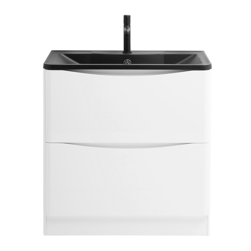 Мебель для ванной комнаты напольная BelBagno ACQUA-800-2C-PIA-BL 80см Bianco Lucido 