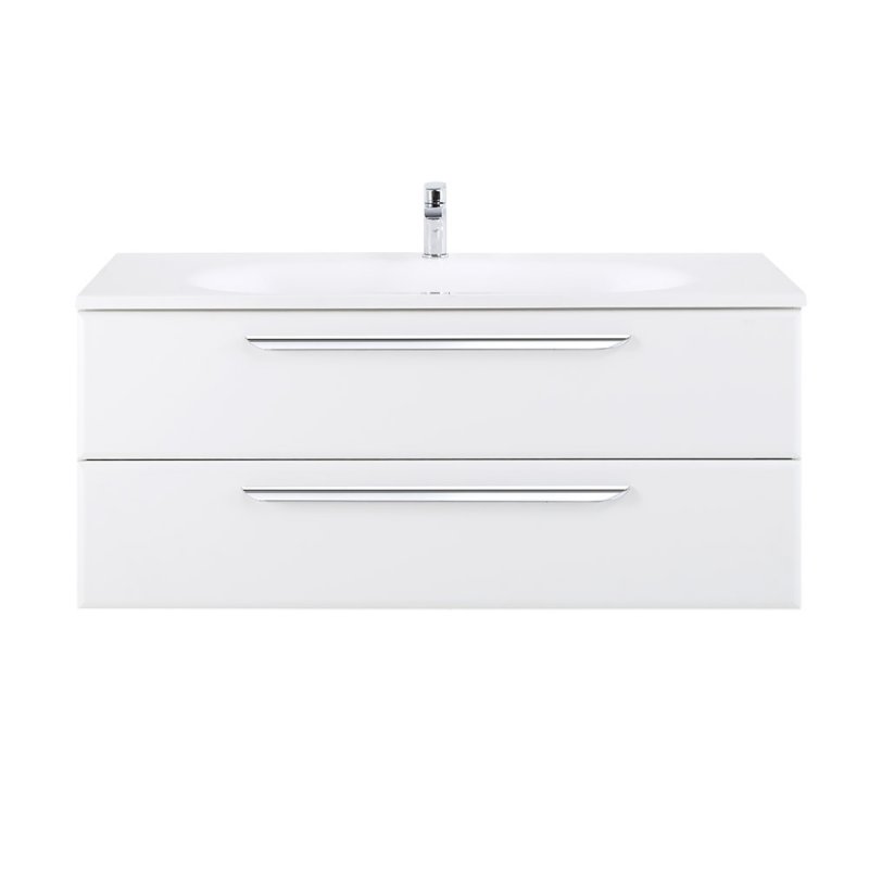 Мебель для ванной комнаты подвесная ECO-750-2C-SO-BL 75 см Bianco Lucido