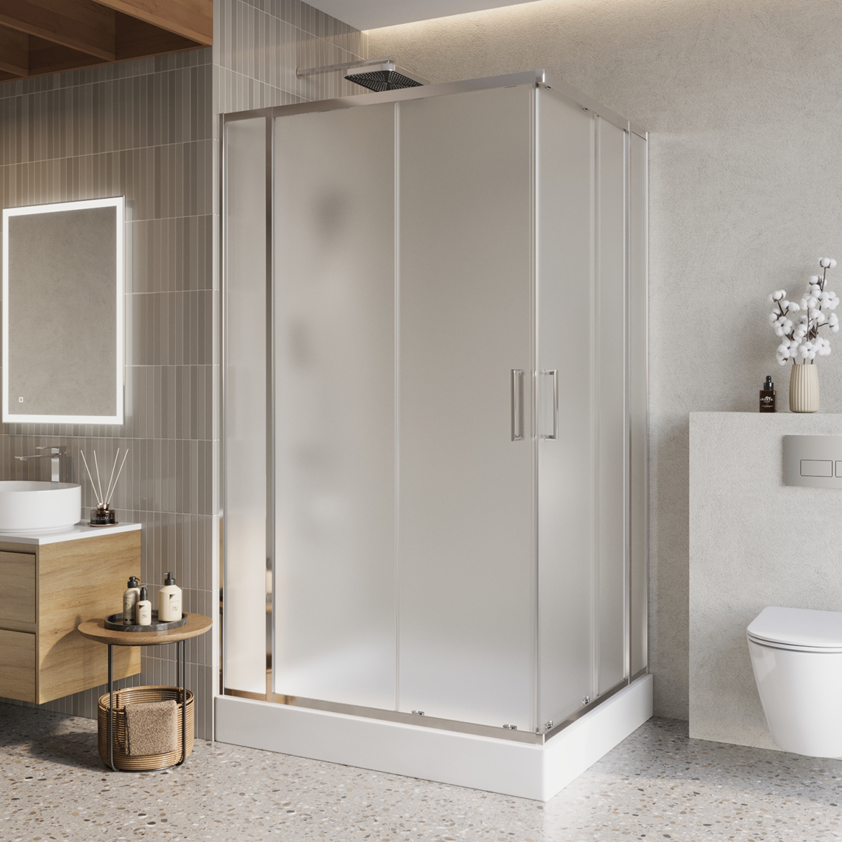 купить Душевой уголок LUCE-AH-22-120/100-P-Cr 