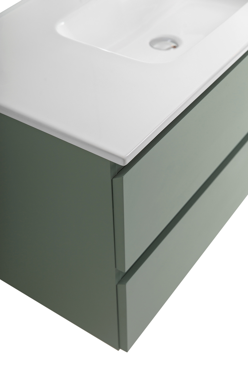 Тумба с раковиной подвесная BelBagno KRAFT-1000-2C-SO-VO Еловый матовый, раковина белая BB1000ETL