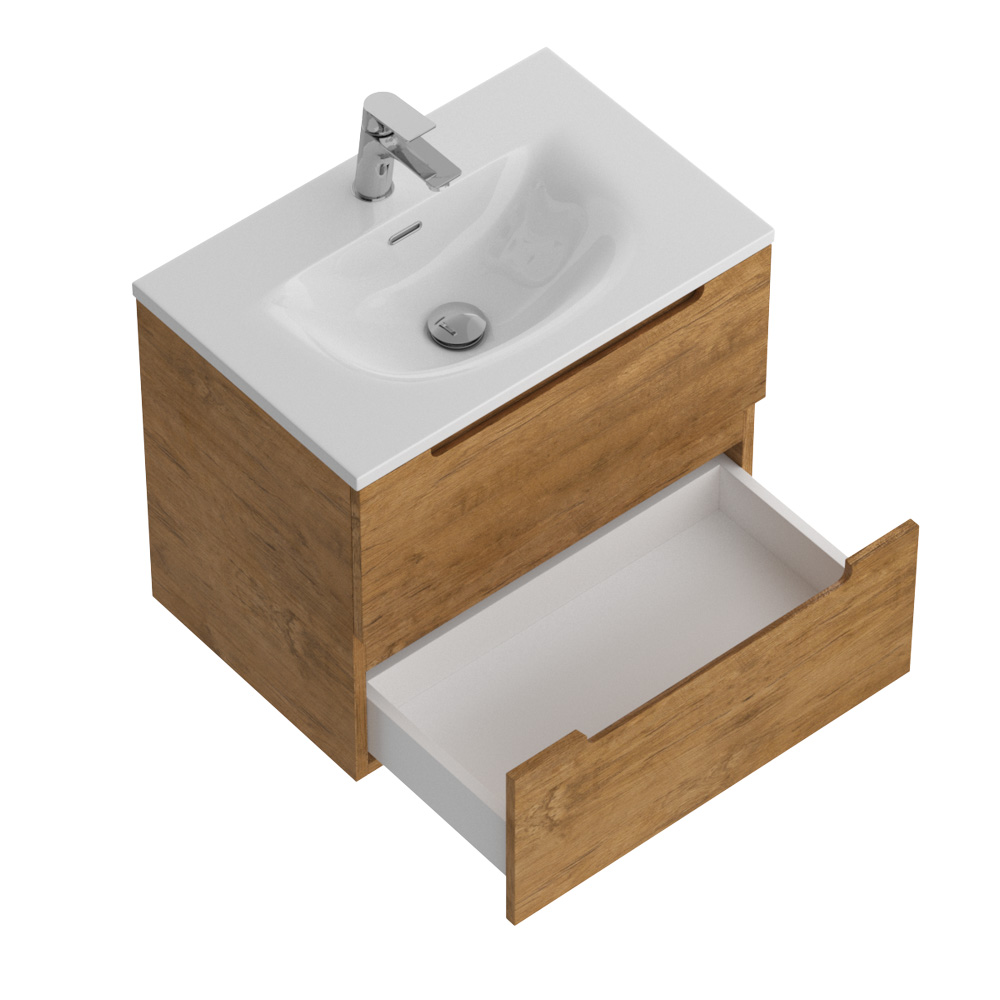 Тумба подвесная с раковиной BelBagno ETNA39-700/390-2C-SO-RN-P+BB-8099-3-70