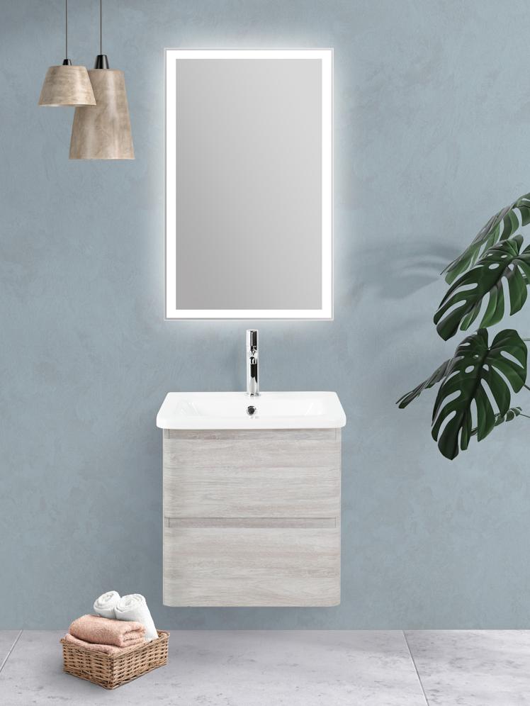 купить Тумба подвесная с керамической раковиной BelBagno ALBANO-CER-600-2C-SO-RVB 