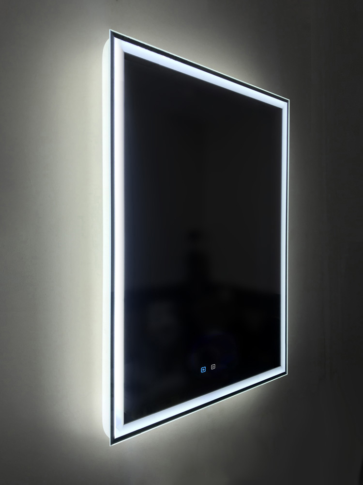 Зеркало BelBagno SPC-GRT-1200-800-LED-TCH-SND со встроенной подсветкой, голосовым управлением и подогревом